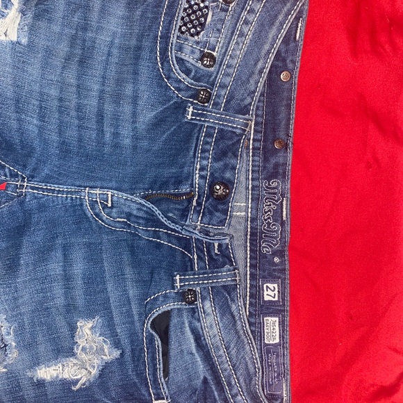 💎💎Miss me distressed bling jeans with crystals - Picture 5 of 7